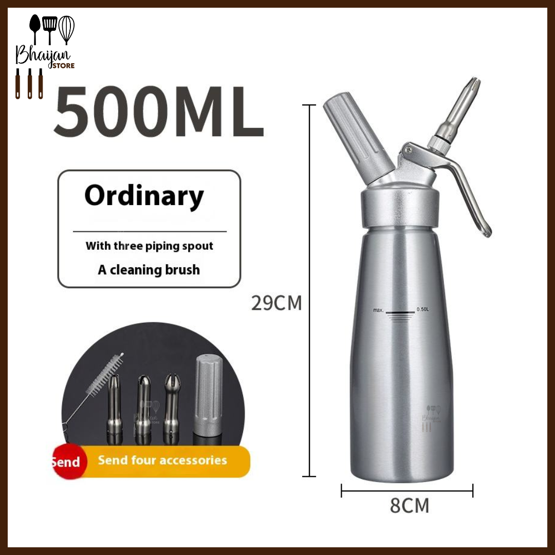 Cream Whipper Dispenser – Stainless Steel