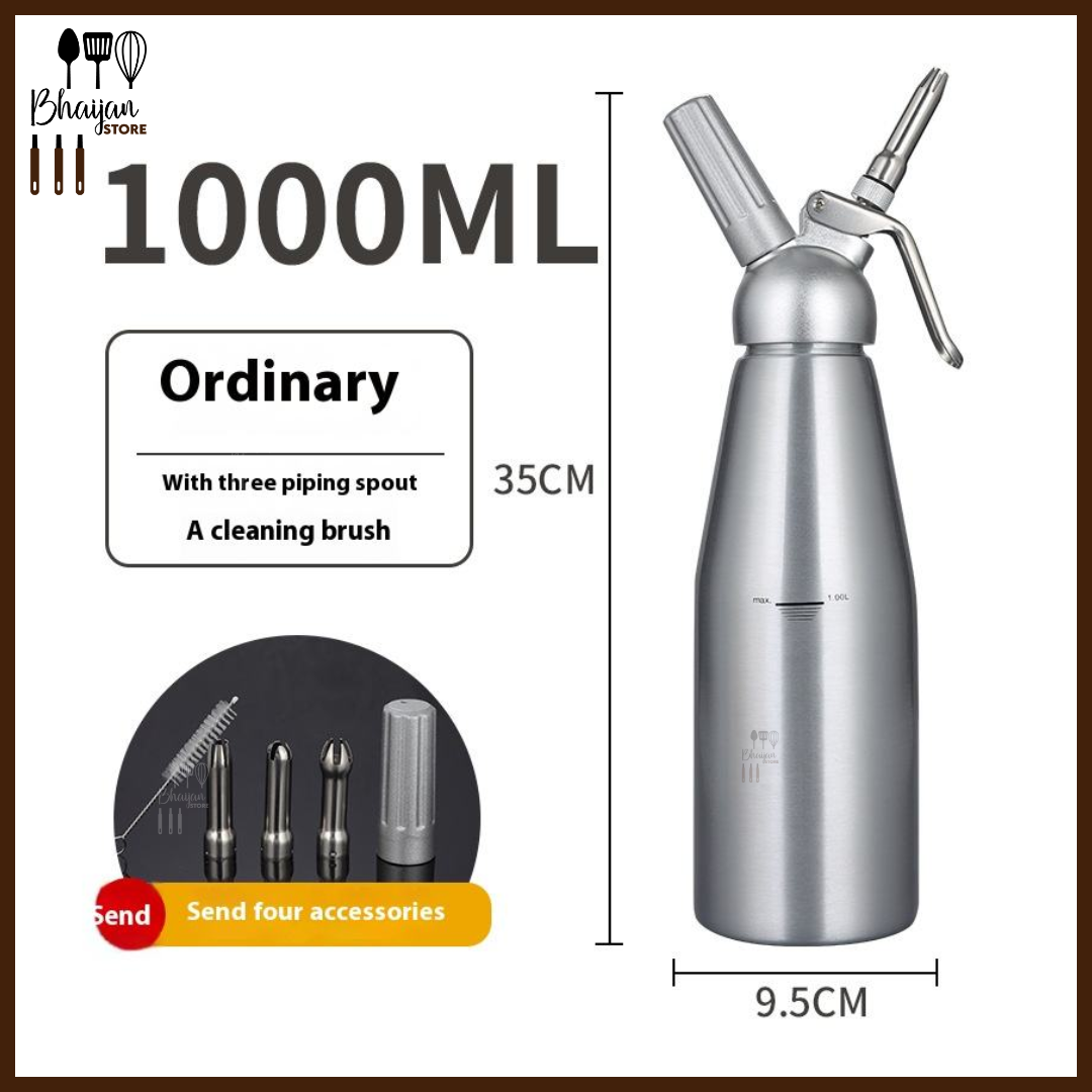 Cream Whipper Dispenser – Stainless Steel