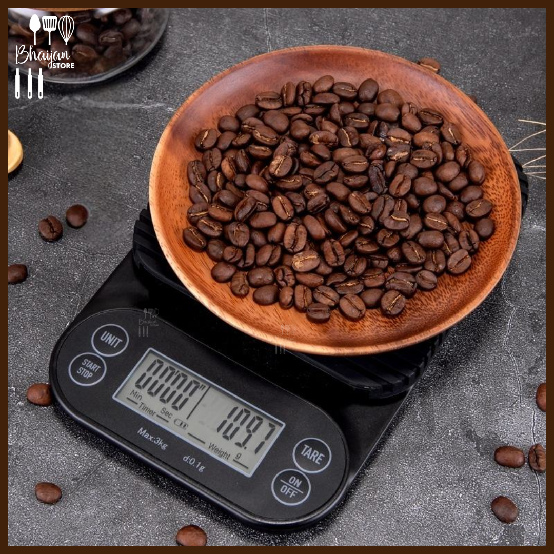 Digital Coffee Scale with Timer 3kg / 0.1g