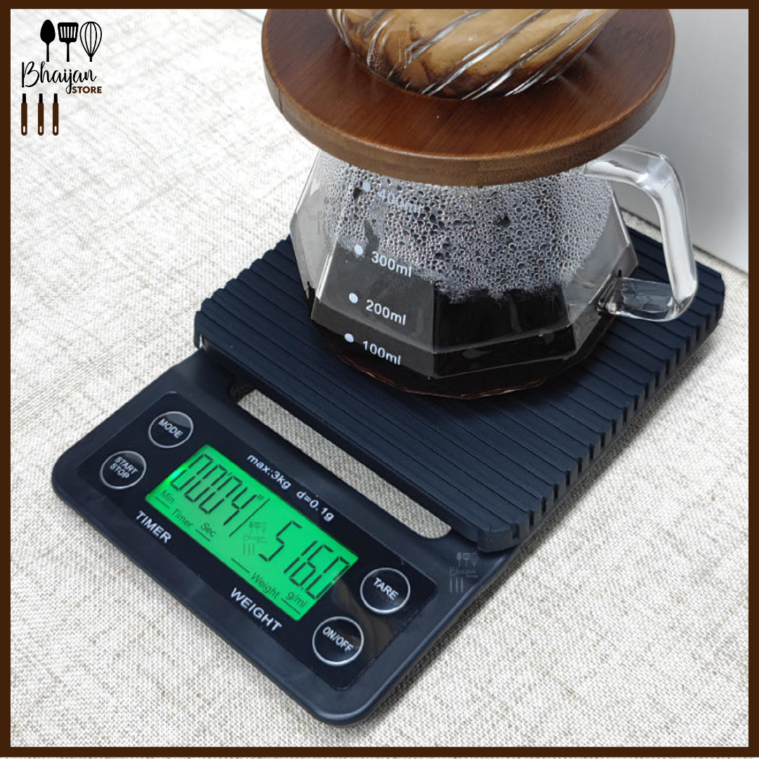 Precision Coffee Scale with Timer 3kg / 0.1g