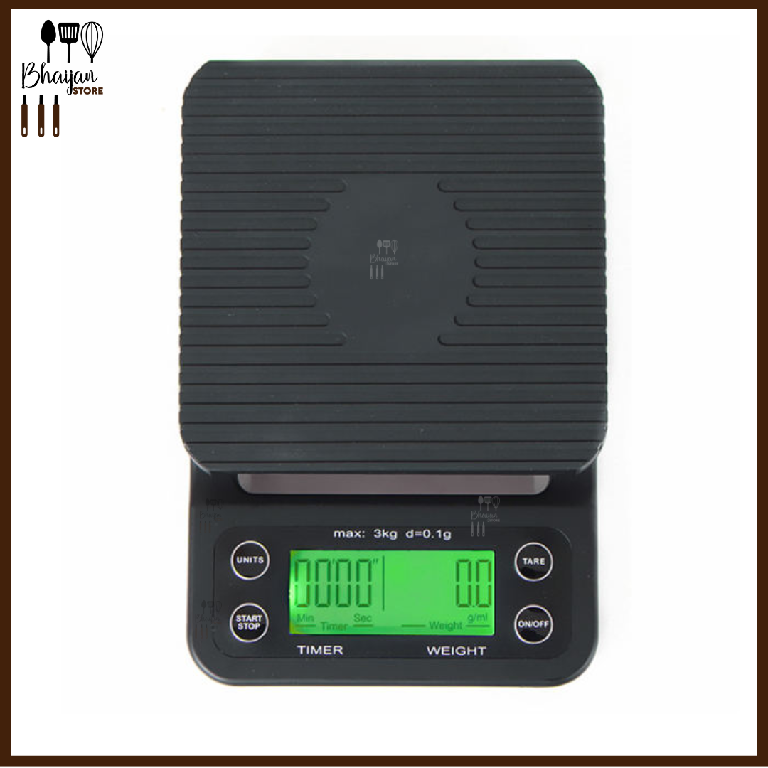 Precision Coffee Scale with Timer 3kg / 0.1g