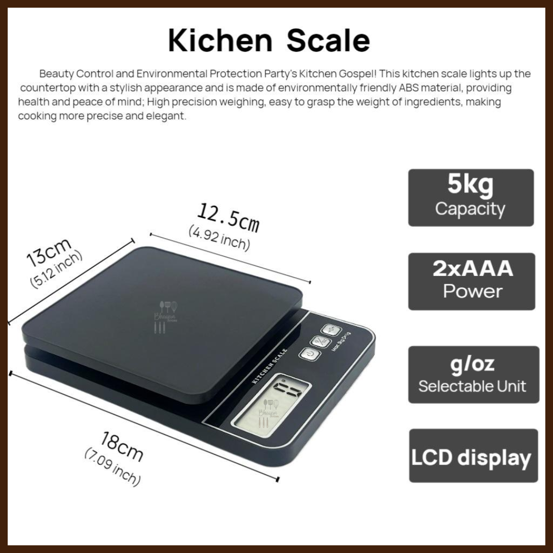 Digital Kitchen Scale 5kg / 1g