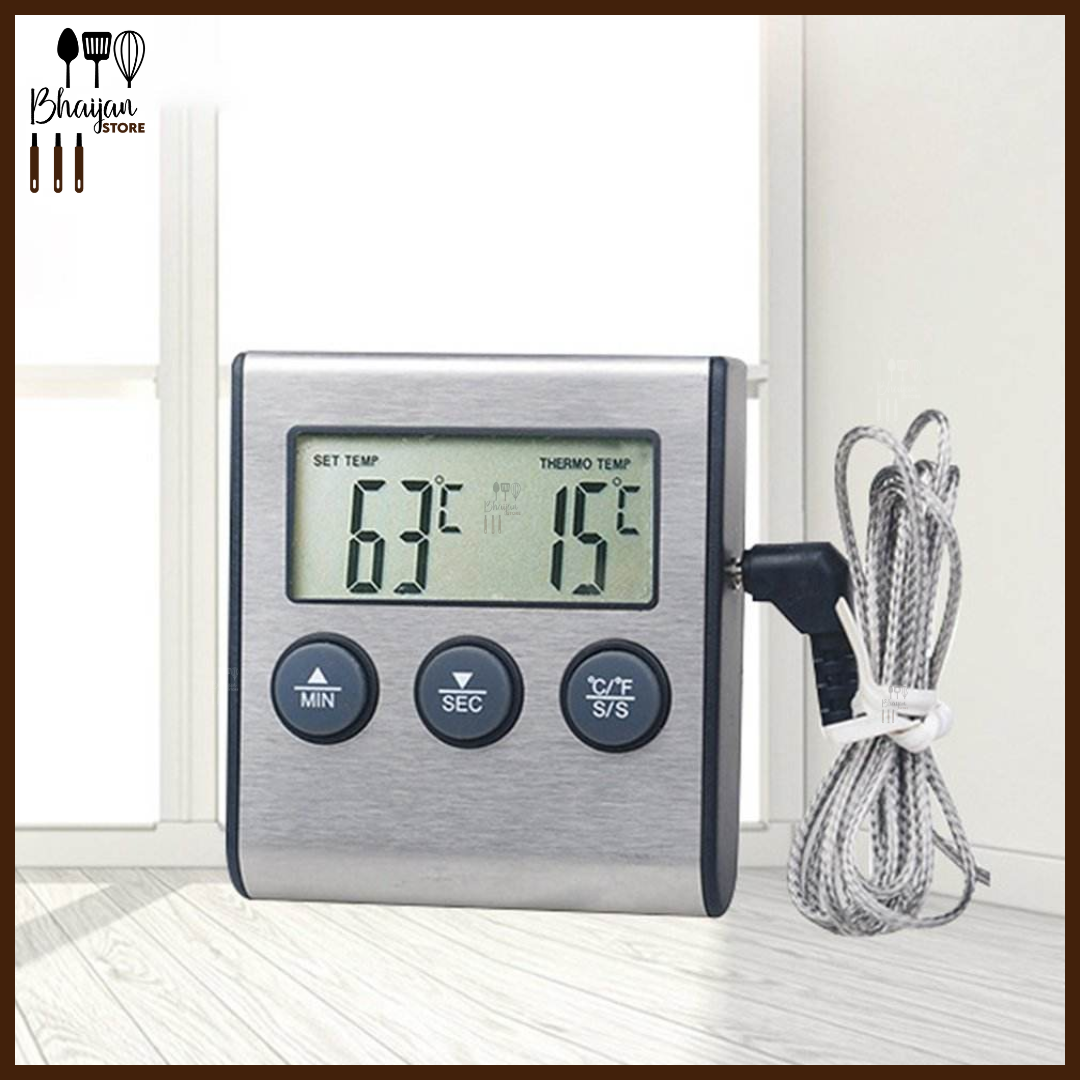Digital Probe Thermometer with Wire