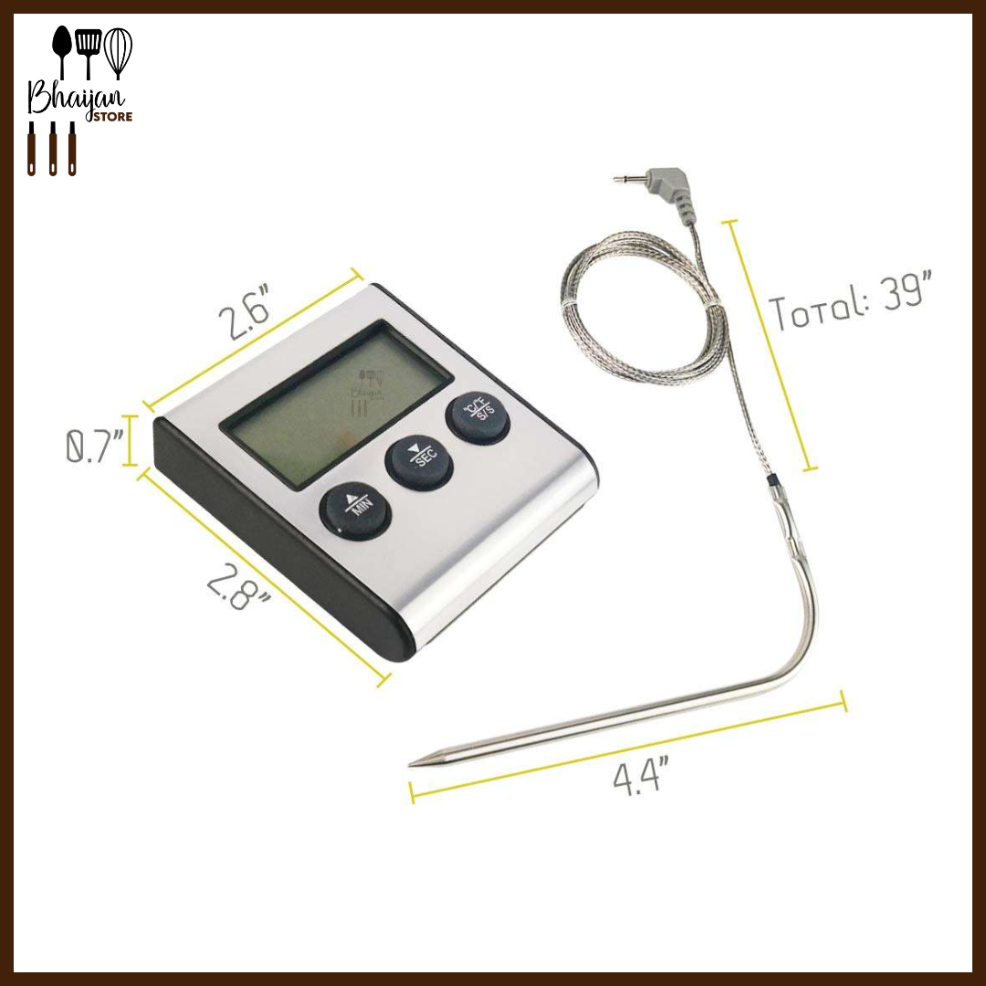 Digital Probe Thermometer with Wire