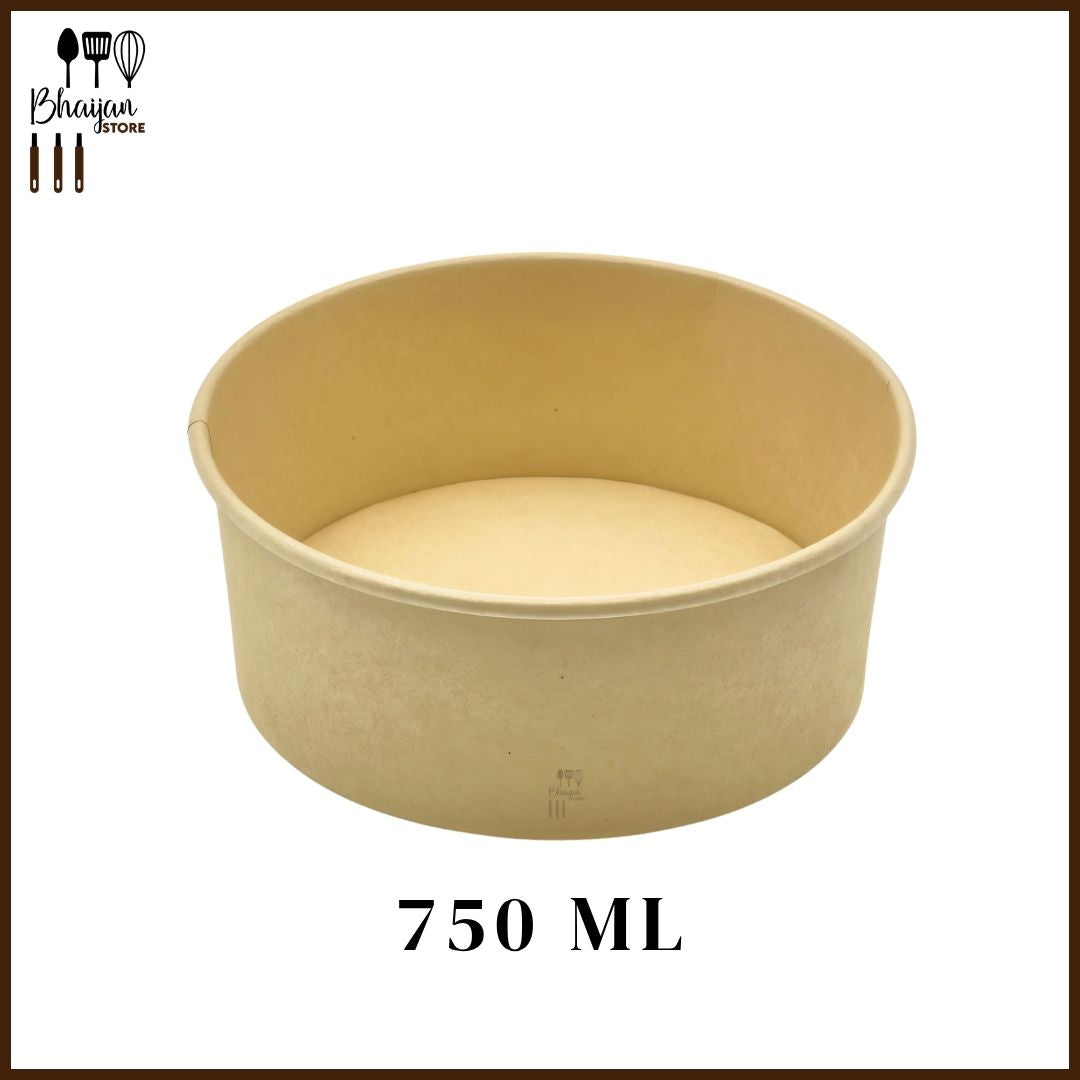Disposable Bamboo Pulp Salad Bowl - 1200pcs