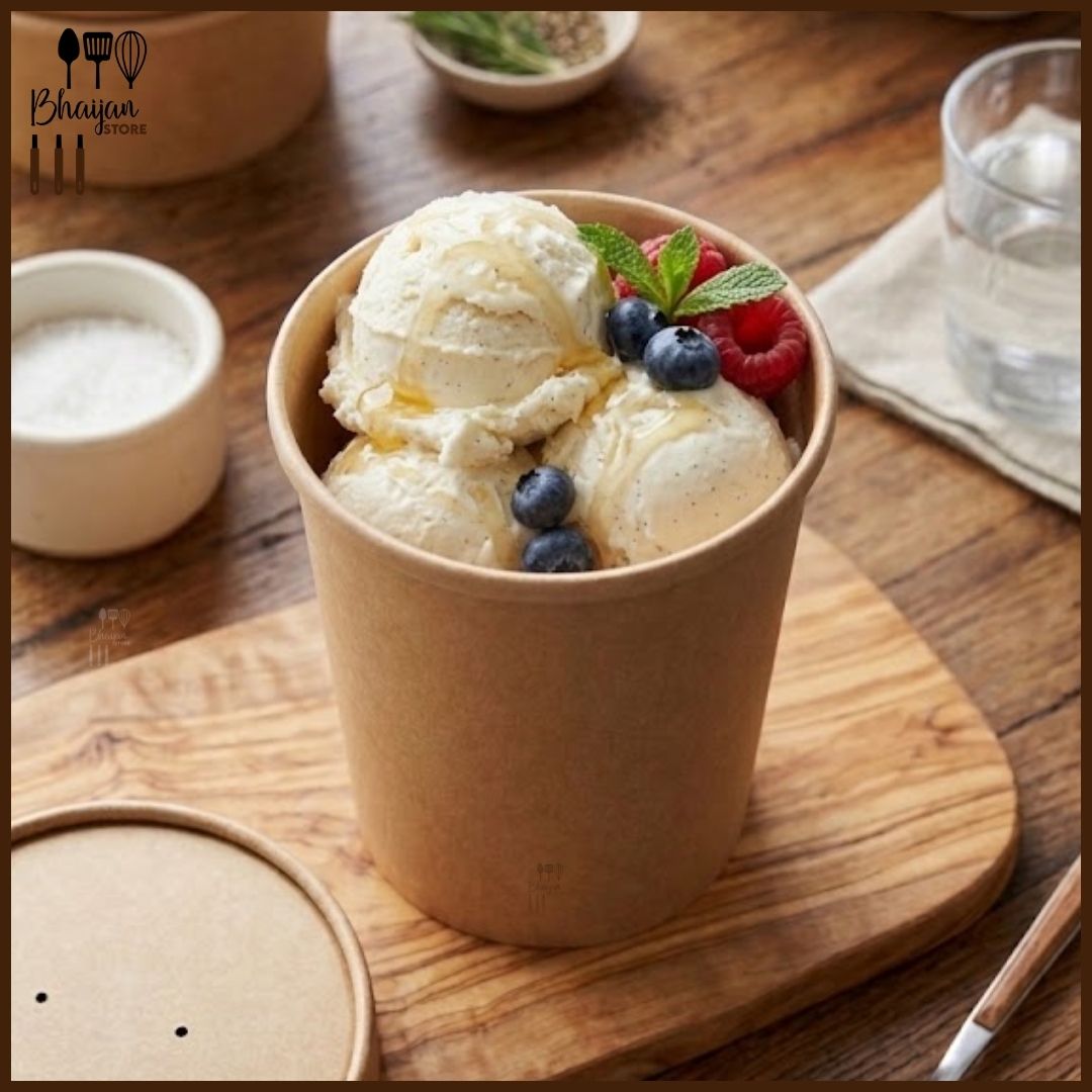 Disposable Food Bucket with Lid 1000ml - 50 Pcs