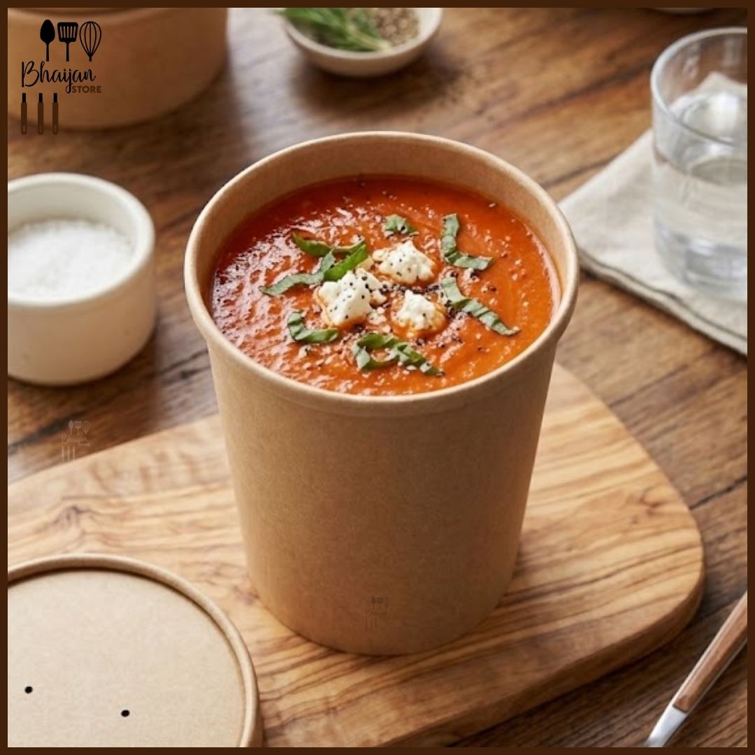 Disposable Food Bucket with Lid 1000ml - 50 Pcs