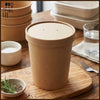 Disposable Food Bucket with Lid 1000ml - 50 Pcs