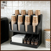 Double Layer Coffee Cup & Condiment Organizer Station