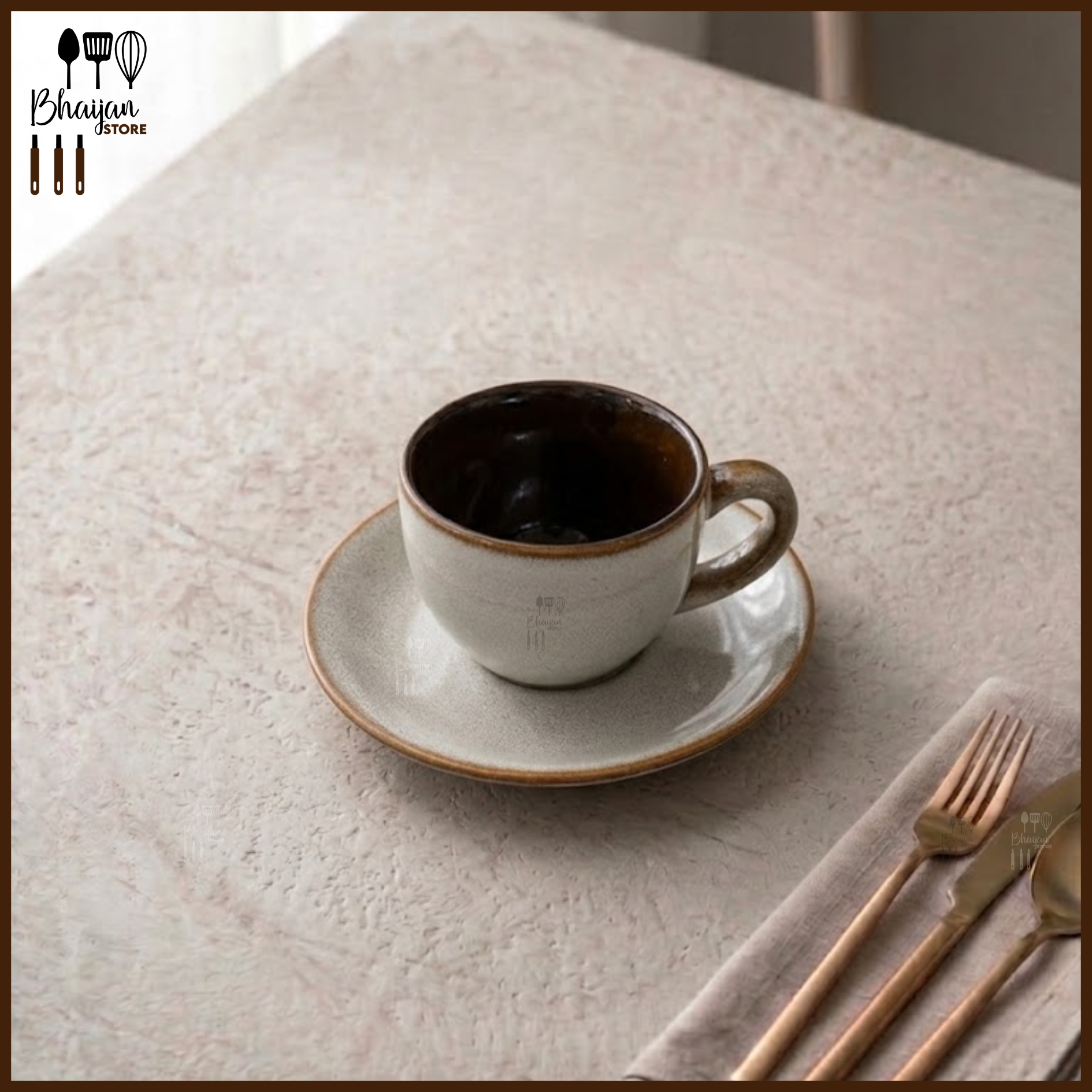 Ceramic Elan Tea Cup & Saucer Set