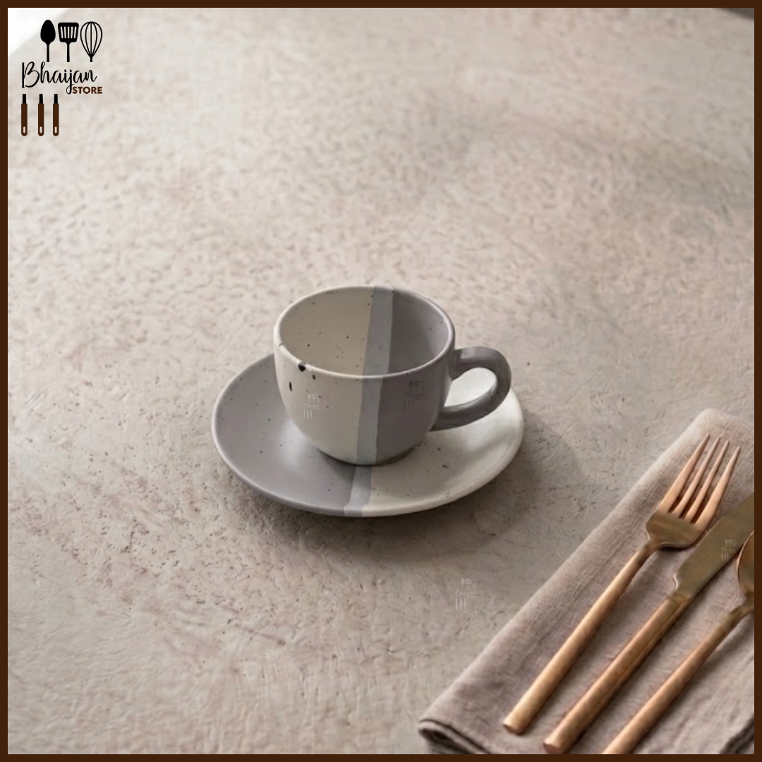 Ceramic Elan Tea Cup & Saucer Set