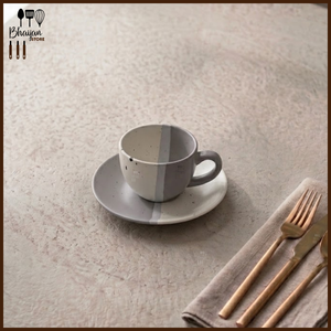 Ceramic Elan Tea Cup & Saucer Set