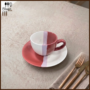 Ceramic Elan Tea Cup & Saucer Set