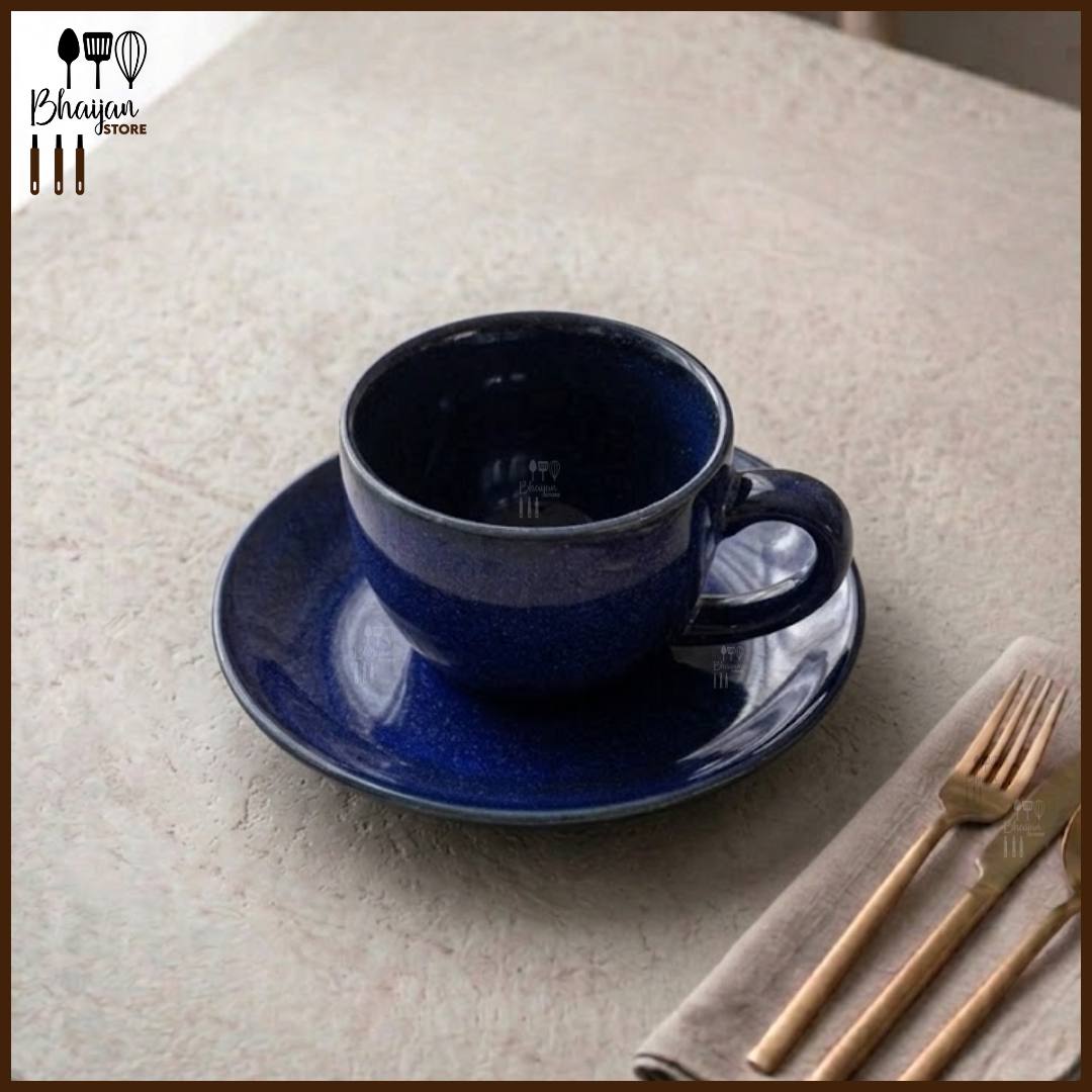 Ceramic Elan Tea Cup & Saucer Set