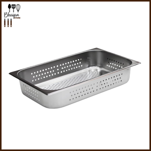 GN Pan 1/1 Perforated Stainless Steel Food Pan