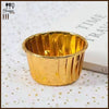 Gold Aluminium Foil Muffin Baking Cups - 50pcs