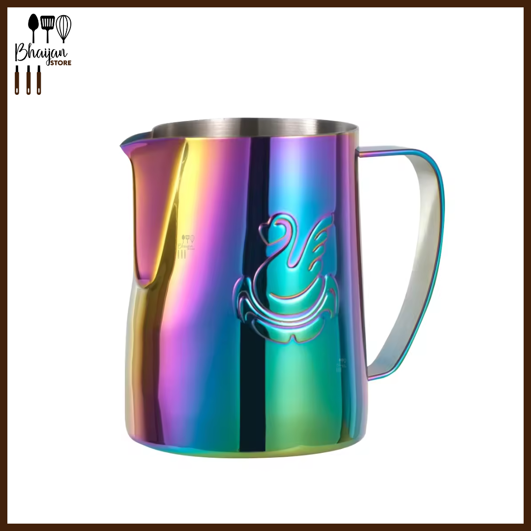 Jibbi Rainbow Stainless Steel Milk Frothing Pitcher