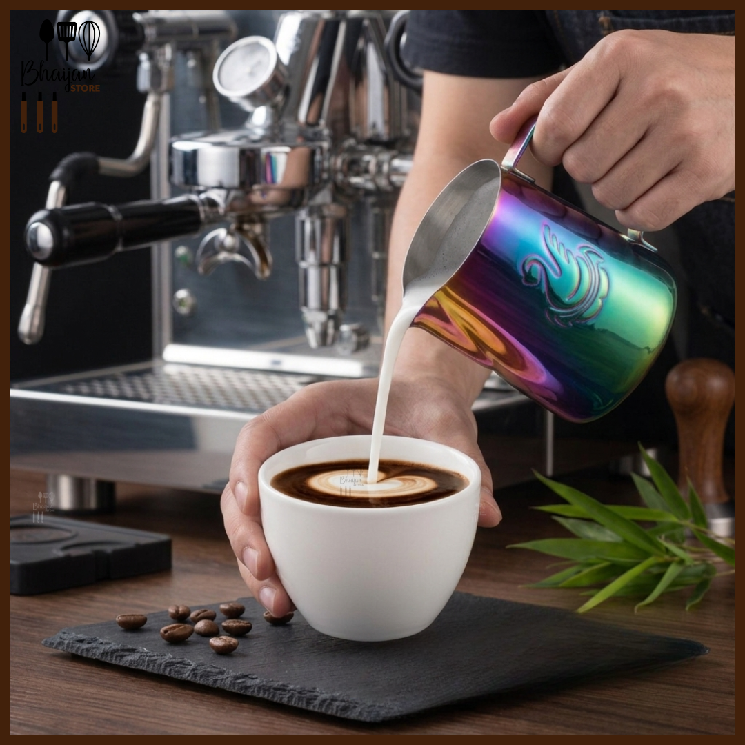 Jibbi Rainbow Stainless Steel Milk Frothing Pitcher