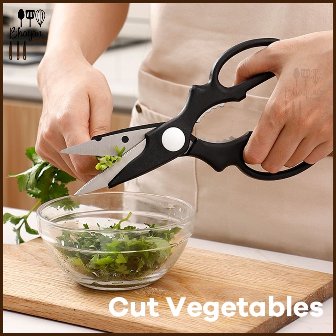 Heavy Duty Stainless Steel Kitchen Scissors – Multipurpose Meat & Poultry Shears
