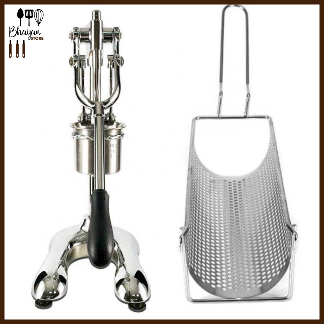 Manual Long Fries Machine – Stainless Steel Long Potato Machine