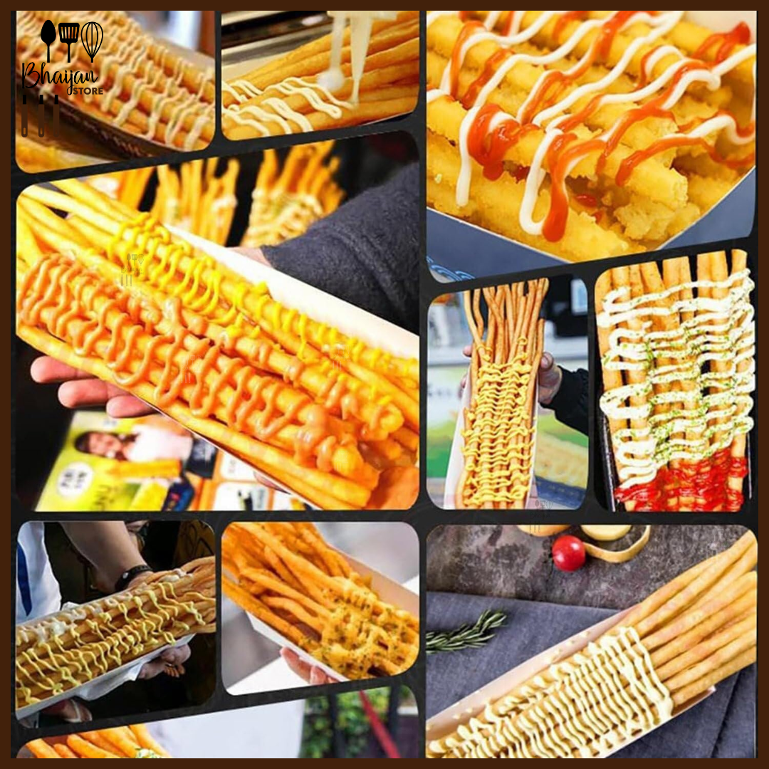 Manual Long Fries Machine – Stainless Steel Long Potato Machine