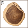 Natural Live-Edge Round Wood Serving Platter
