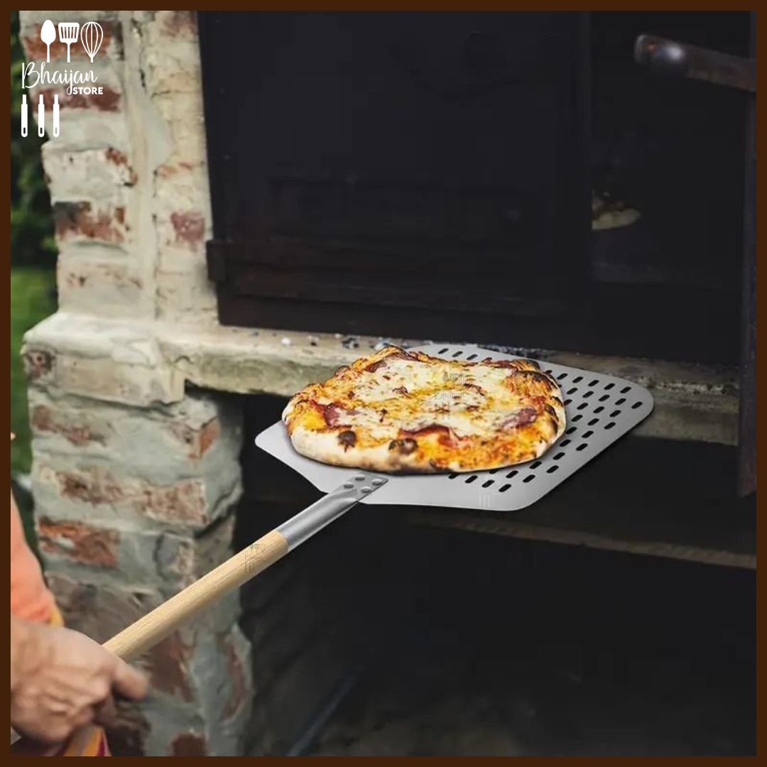 Aluminum Pizza Peel with Wooden Handle