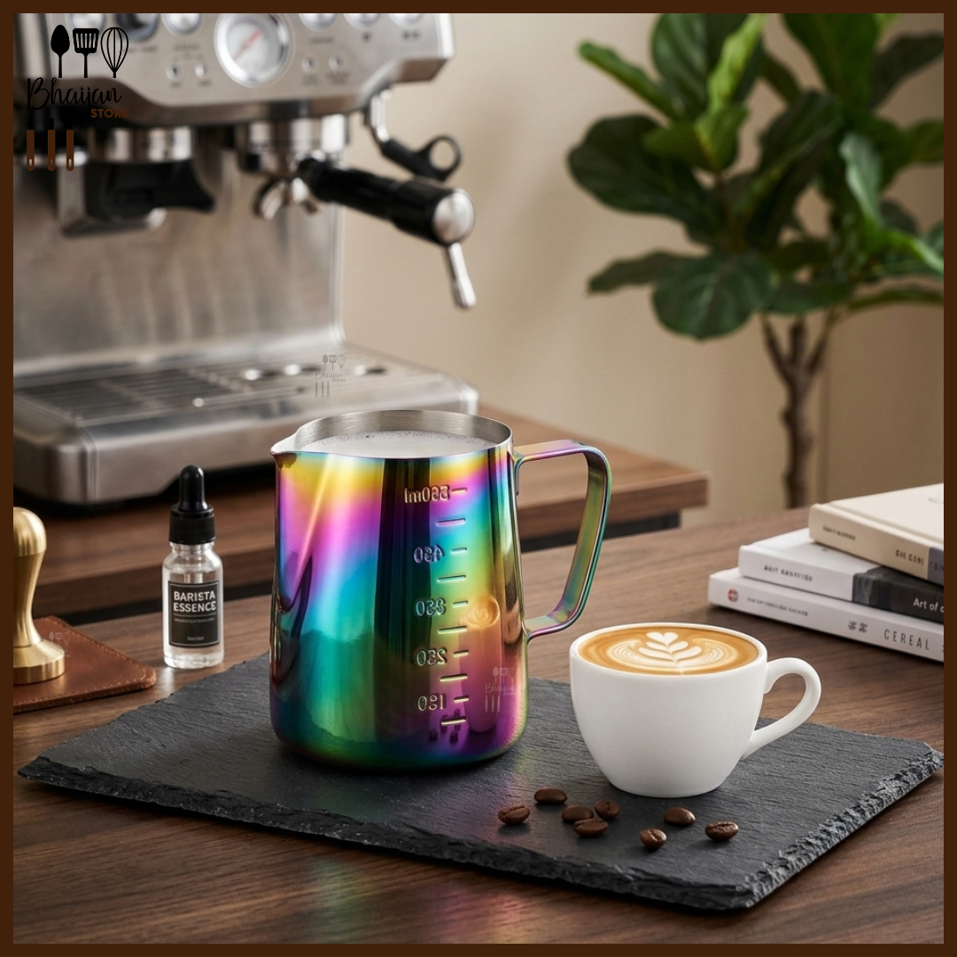 Rainbow Stainless Steel Milk Frothing Pitcher