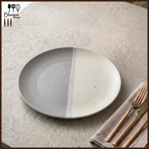Ceramic Rimless Dinner Plate - 10 Inch