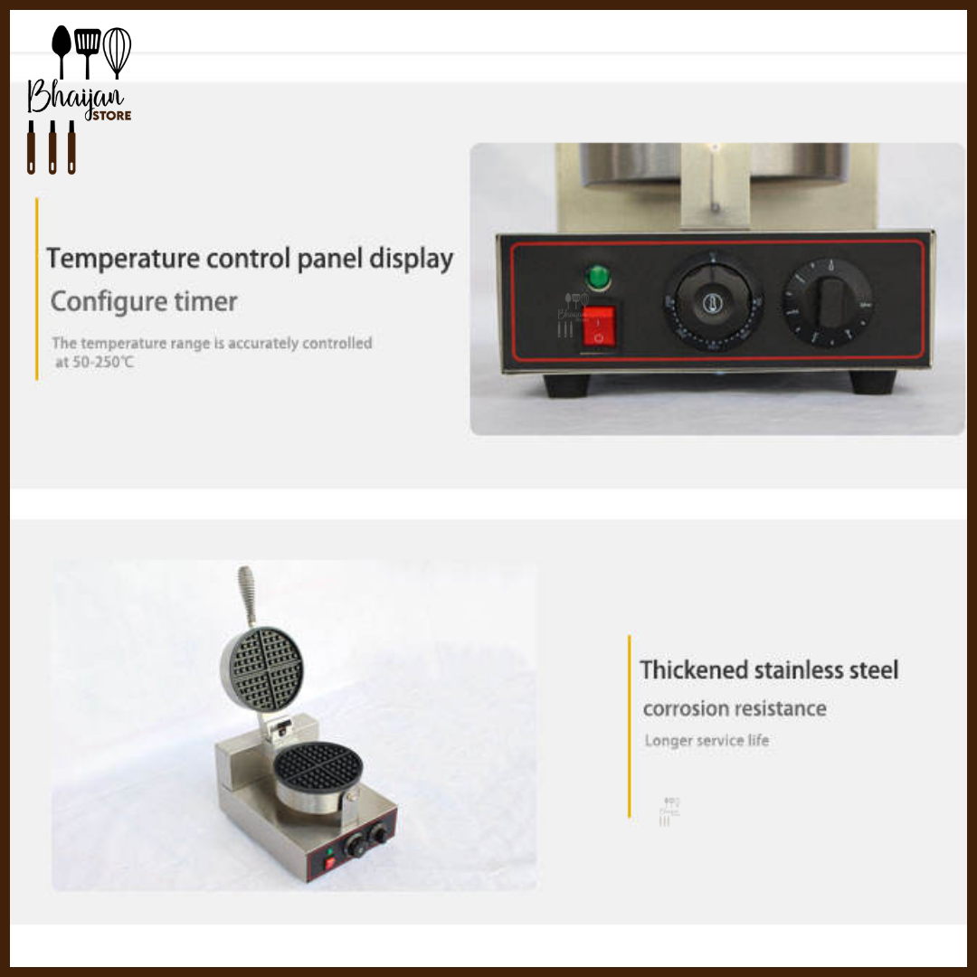 Round Single Waffle Maker