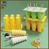 Silicone Popsicle Mold 6 Cavity Spiral Ice Cream Popsicle Mold