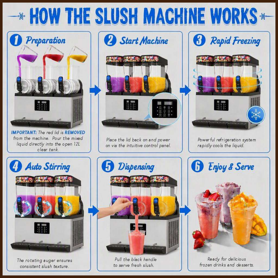 Slush Machine - 3 Tank