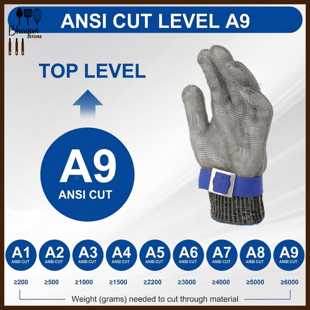 Stainless Steel Cut Resistant Glove