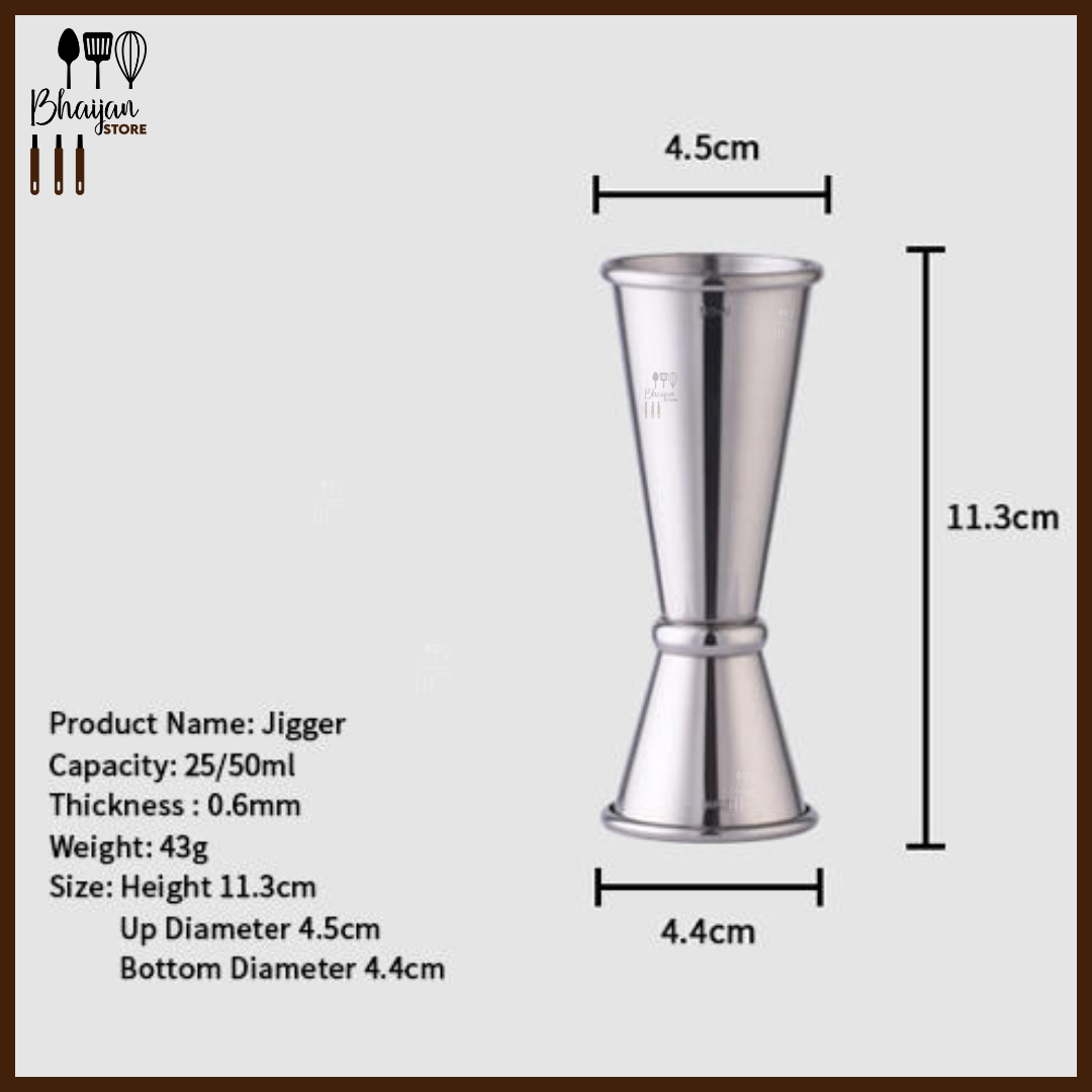 Stainless Steel Double Jigger – 25/50ml