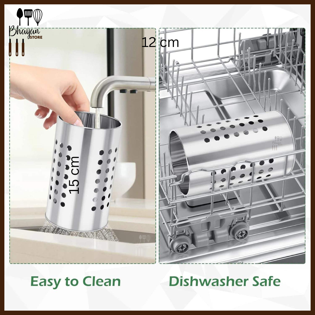 Stainless Steel Kitchen Utensil Holder