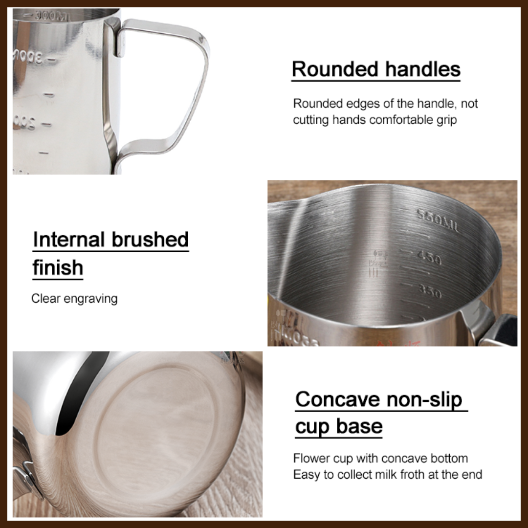 Stainless Steel Milk Frothing Pitcher