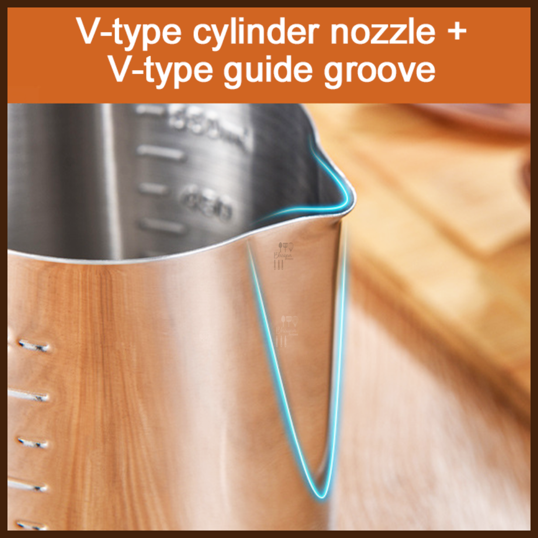 Stainless Steel Milk Frothing Pitcher