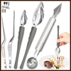 Stainless Steel Plating & Garnishing Tool Set (5 Pieces)