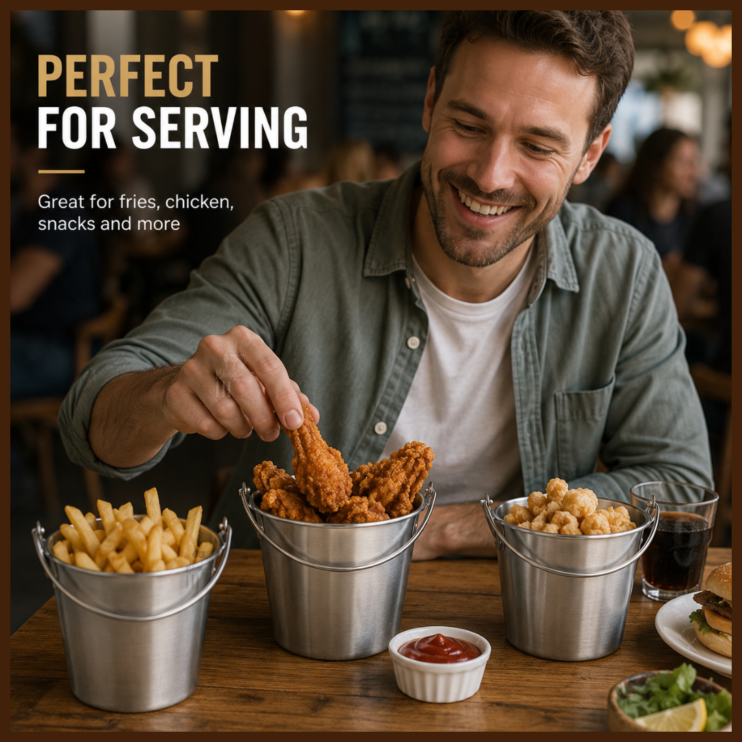 Stainless Steel Serving Bucket