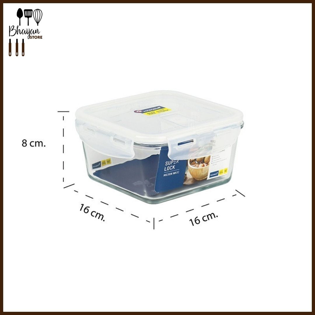 Super Lock Glass Food Container 950ml (Micronware)