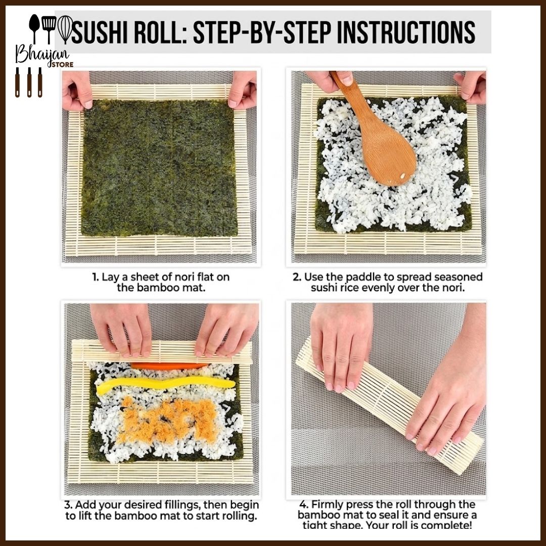 Sushi Mat – 24 × 24 cm