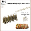 5 Shells Deep Fryer Taco Rack