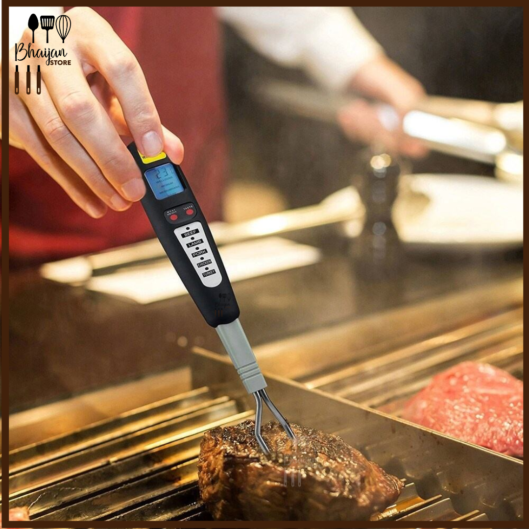 Digital Meat Thermometer Fork