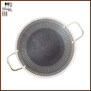 Stainless Steel Honeycomb Non-Stick Laser Tawa